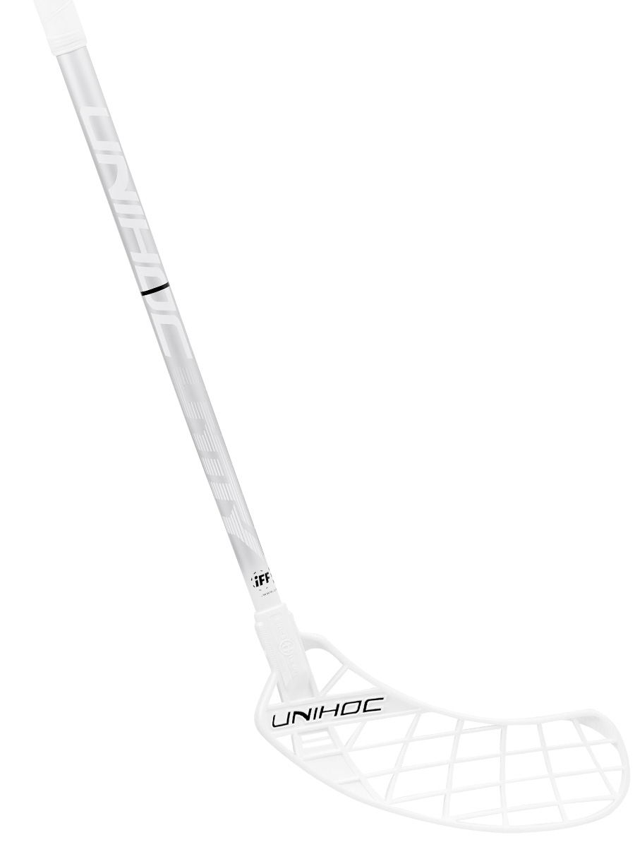 Unihoc Innebandyklubba UNITY Curve 3.0º STL 26 white/silver Unihoc Innebandyklubba UNITY Curve 3.0º STL 26 white/silver
